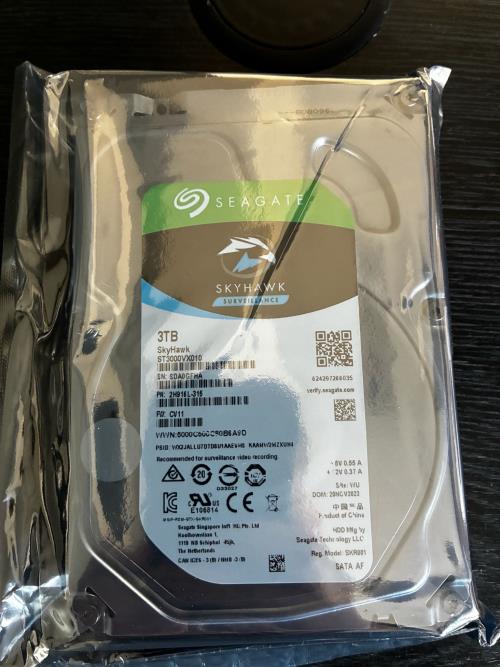 SEAGATE SKYHAWK 3TB 5900RPM 64MB 3.5" SATA3 7x24 Güvenlik Diski REFURBİSH(YENİLENMİŞ)PC HARDDISK ST3000VX010